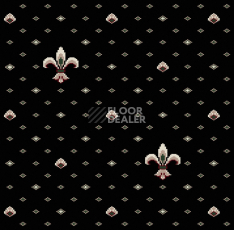 Ковролин ECO Виктория 01 (лилия) Black фото 1 | FLOORDEALER